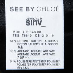 Pre Owned See by Chloe Metallic Shorts S