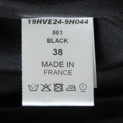 Pre Owned Chloe Black Velvet V-Neck Flared Blazer M