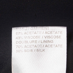 Pre Owned Chloe Black Crepe Open Front Blazer S