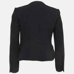 Pre Owned Chloe Black Crepe Open Front Blazer S