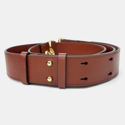 Pre Owned Chloe Red Brown Leather Small Tess Shoulder Bag