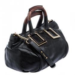 Pre Owned حقيبة كلوي إيثيل جلد أسود