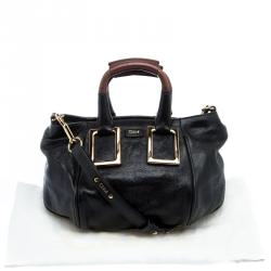 Pre Owned حقيبة كلوي إيثيل جلد أسود