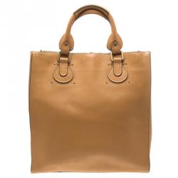 Pre Owned Chloe Tan Leather Pure Paddington Tote