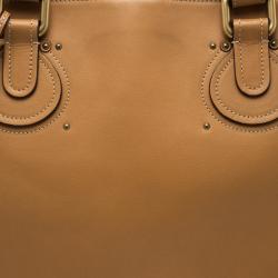 Pre Owned Chloe Tan Leather Pure Paddington Tote