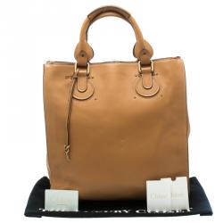 Pre Owned Chloe Tan Leather Pure Paddington Tote