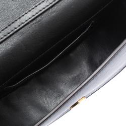 Pre Owned Chloe Black Leather Small Nile Minaudière Crossbody Bag