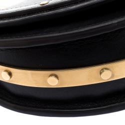Pre Owned Chloe Black Leather Small Nile Minaudière Crossbody Bag