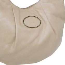 Pre Owned حقيبة يد كلوي إثيل جلدية ذهبية كبيرة 