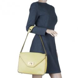 Pre Owned Chloe Yellow Leather Sally Bag