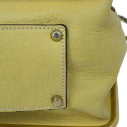 Pre Owned Chloe Yellow Leather Sally Bag