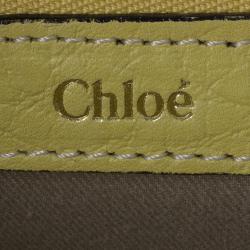 Pre Owned Chloe Yellow Leather Sally Bag