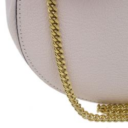 Pre Owned Chloe Pink Leather Medium Drew Bag