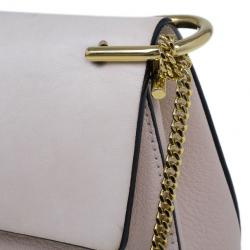 Pre Owned Chloe Pink Leather Medium Drew Bag