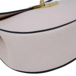 Pre Owned Chloe Pink Leather Medium Drew Bag