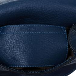Pre Owned Chloe Blue Leather Mini Marcie Crossbody