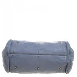 Pre Owned Chloe Light Blue Leather Medium Paddington Satchel