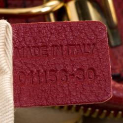 Pre Owned Chloe Red Leather Large Paraty Shoulder Bag