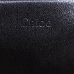 Pre Owned Chloe Brown/Green Python Large Elsie Shoulder Bag