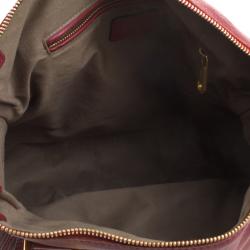 Pre Owned Chloe Red Leather Large Marcie Satchel