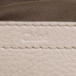Pre Owned Chloe Beige Leather Medium Marcie Crossbody Bag