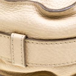 Pre Owned Chloe Beige Leather Medium Marcie Crossbody Bag