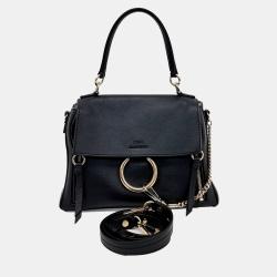 Chloe Black Leather Faye Day Small bag