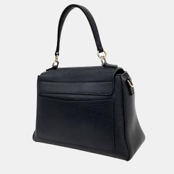 Pre Owned Chloe Black Leather Faye Day Small bag