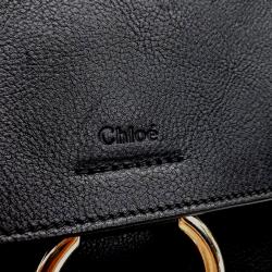 Pre Owned Chloe Black Leather Faye Day Small bag