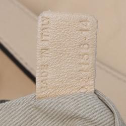 Pre Owned Chloe Cream Leather Marcie Messenger Bag