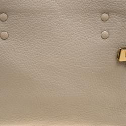 Pre Owned حقيبة يد كلوي شارلوت جلد بيج 