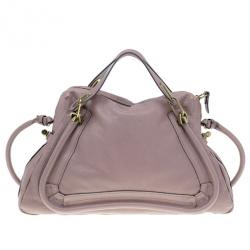 مملوكة مسبقًا Chloe Mauve Leather Large Paraty