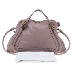 مملوكة مسبقًا Chloe Mauve Leather Large Paraty
