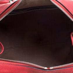 Pre Owned Chloé Red Leather Aurore Satchel