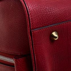 Pre Owned Chloé Red Leather Aurore Satchel