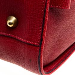 Pre Owned Chloé Red Leather Aurore Satchel