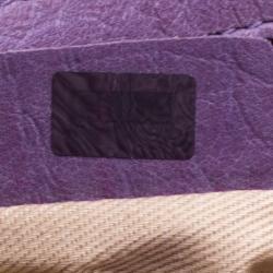 Pre Owned Chloe Purple Leather Medium Sally Flap Shoulder Bag