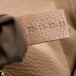 Pre Owned Chloe Brown Leather Medium Marcie Hobo