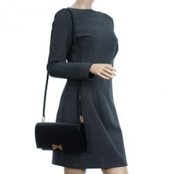 Pre Owned Chloe Black Leather Bobbie Clutch