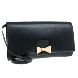 Pre Owned Chloe Black Leather Bobbie Clutch