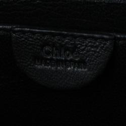 Pre Owned Chloe Black Leather Bobbie Clutch