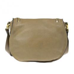 مملوكة مسبقًا Chloe Brown Leather Medium Marcie Crossbody