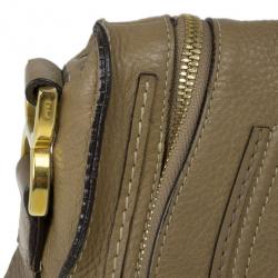 مملوكة مسبقًا Chloe Brown Leather Medium Marcie Crossbody