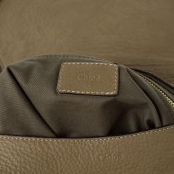 مملوكة مسبقًا Chloe Brown Leather Medium Marcie Crossbody