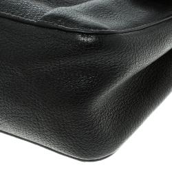 Pre Owned Chloe Black Leather and Ostrich Small Elsie Shoulder Bag