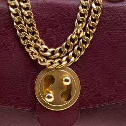 Pre Owned Chloe Red Leather Medium Mily Shoulder Bag