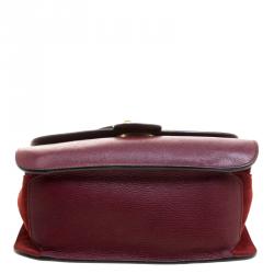 Pre Owned Chloe Red Leather Medium Mily Shoulder Bag