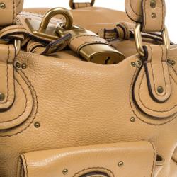 Pre Owned Chloe Brown Leather Front Pocket Paddington