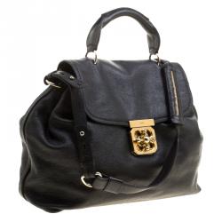 Pre Owned Chloe Black Leather Elsie Satchel