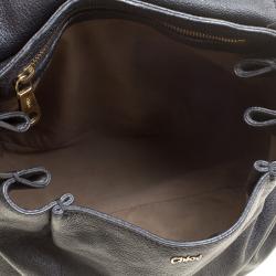 Pre Owned Chloe Black Leather Elsie Satchel